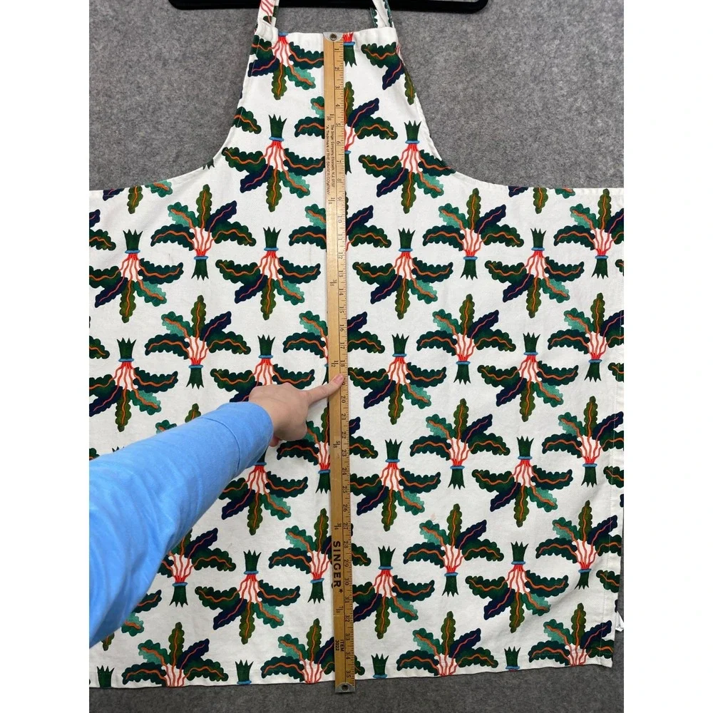 La DoubleJ Apron Green Orange White One Size Floral DoubleJ Read